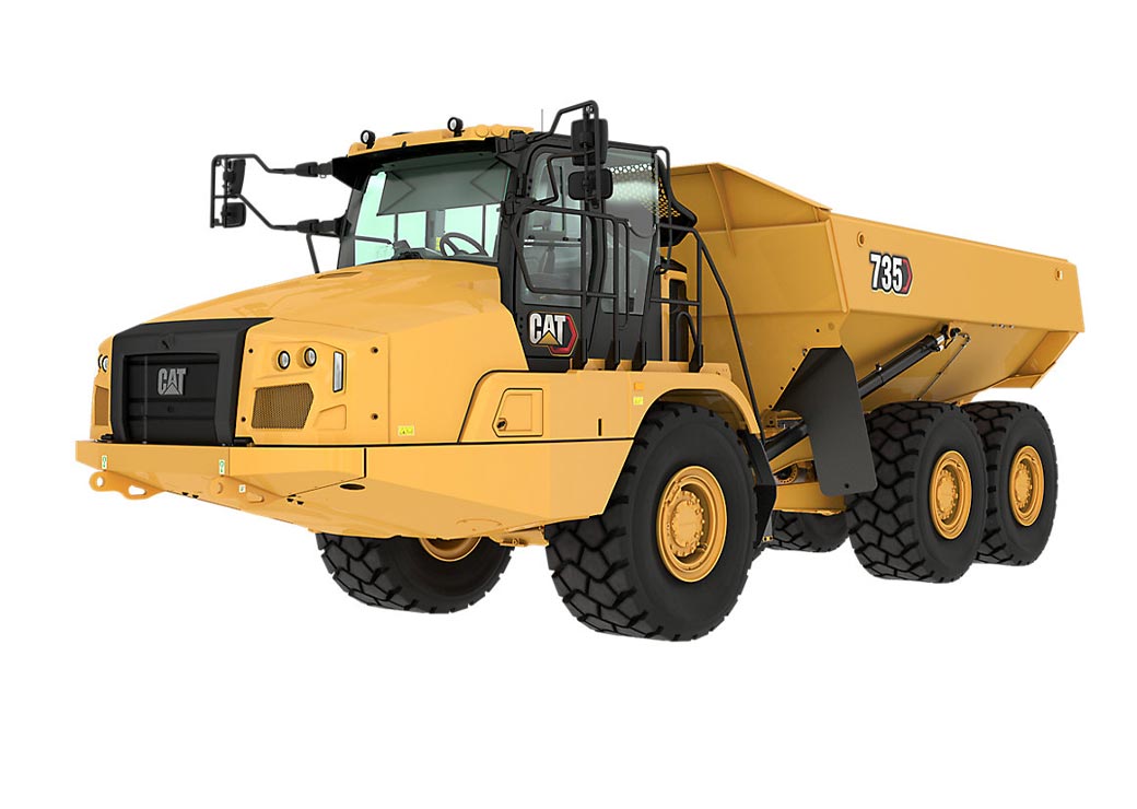 دامپ تراک کمرشکن Caterpillar 735