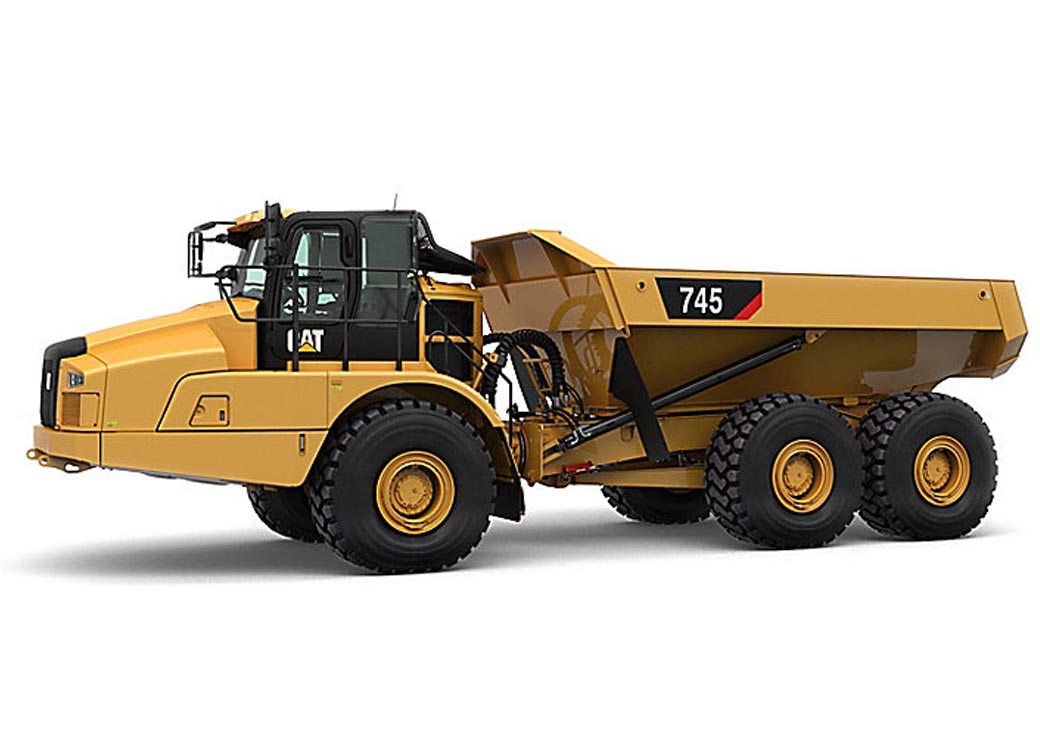 دامپ تراک کمرشکن Caterpillar 745