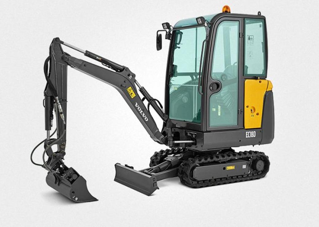مینی بیل مکانیکی Volvo EC18