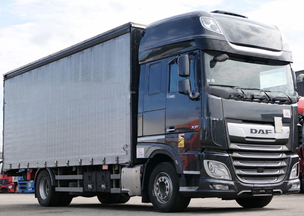کامیون چادری DAF XF 480 Pritsche Plane Retarder Standklima مدل 2020