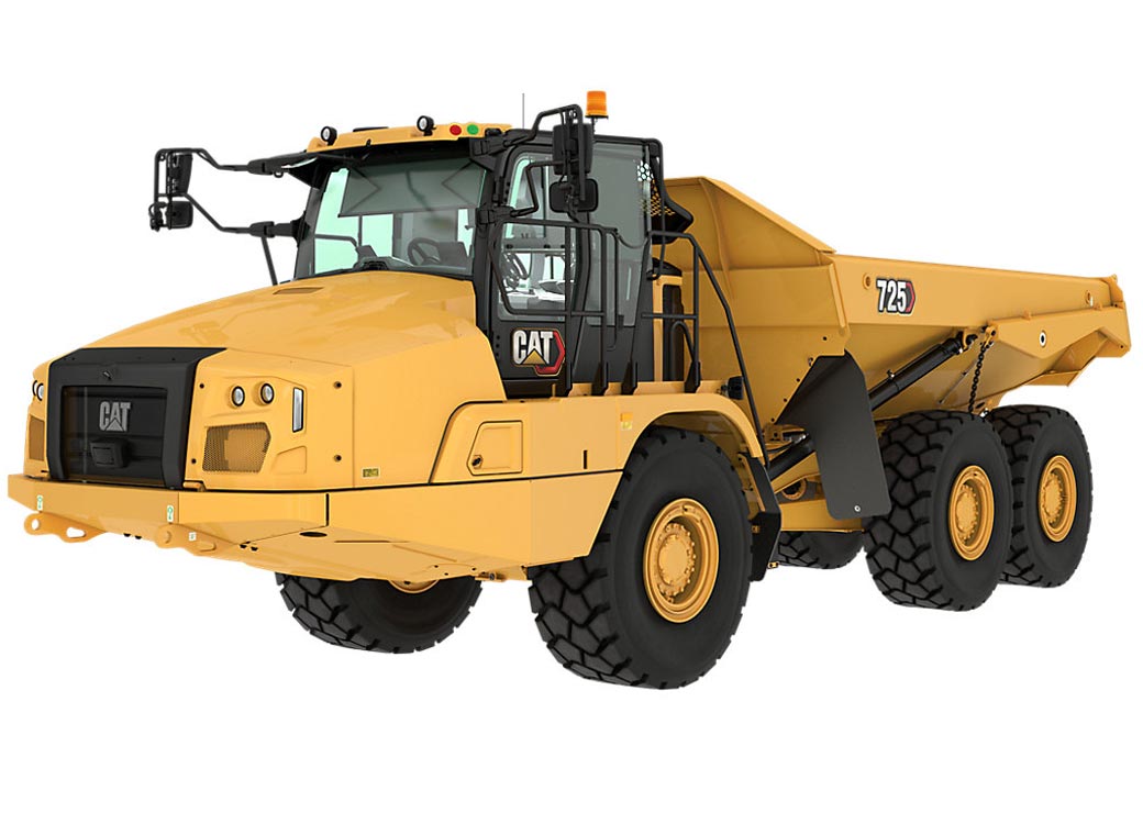 دامپ تراک کمرشکن Caterpillar 725